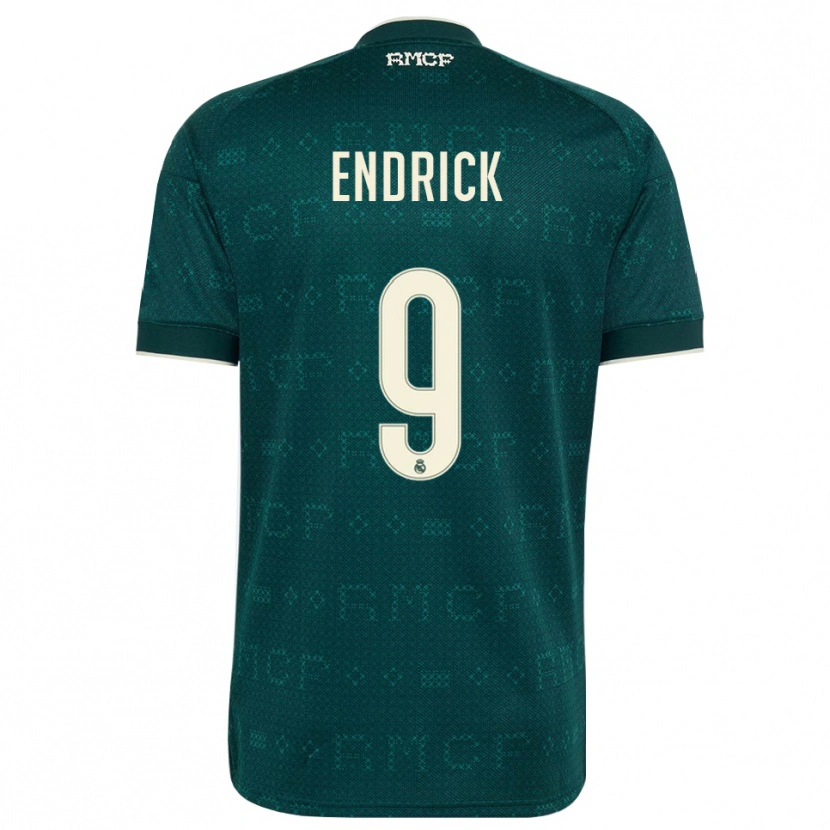 Danxen Hombre Camiseta Endrick Felipe Moreira De Sousa #9 Gris Pizarra Oscuro Blanco 2ª Equipación 2026/27 La Camisa México