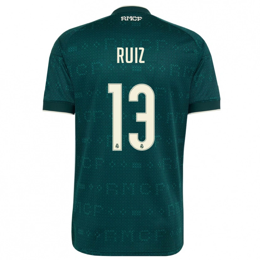 Danxen Hombre Camiseta Guillermo Ruiz #13 Gris Pizarra Oscuro Blanco 2ª Equipación 2026/27 La Camisa México