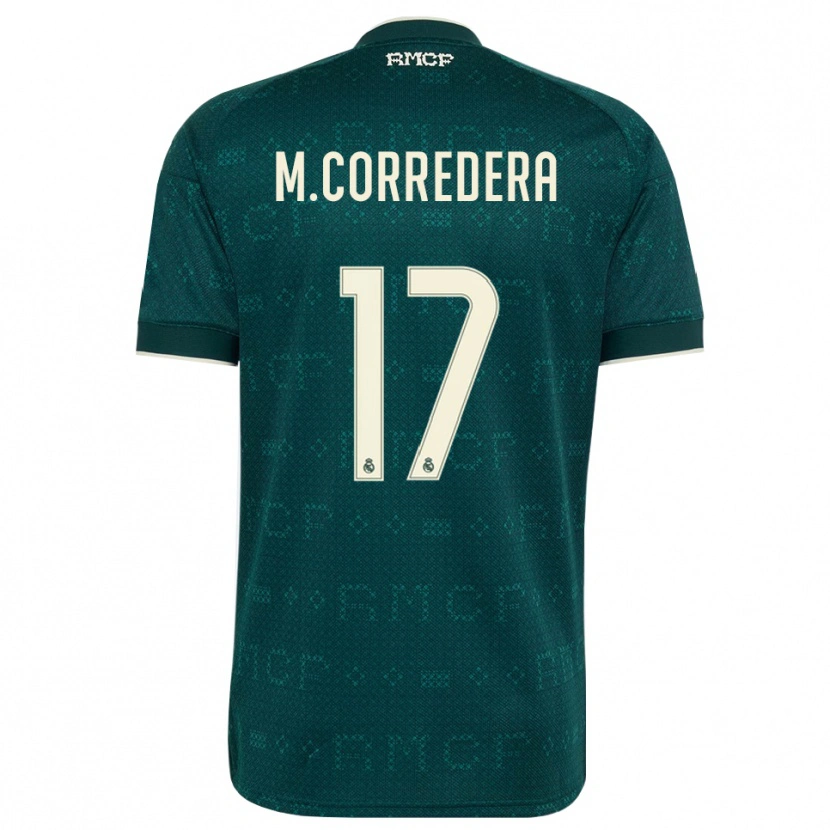 Danxen Hombre Camiseta Marta Corredera #17 Gris Pizarra Oscuro Blanco 2ª Equipación 2026/27 La Camisa México