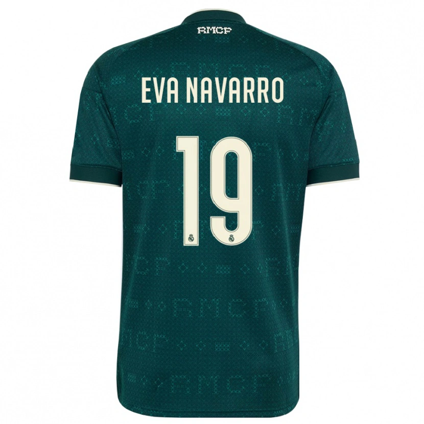 Danxen Hombre Camiseta Eva Navarro #19 Gris Pizarra Oscuro Blanco 2ª Equipación 2026/27 La Camisa México