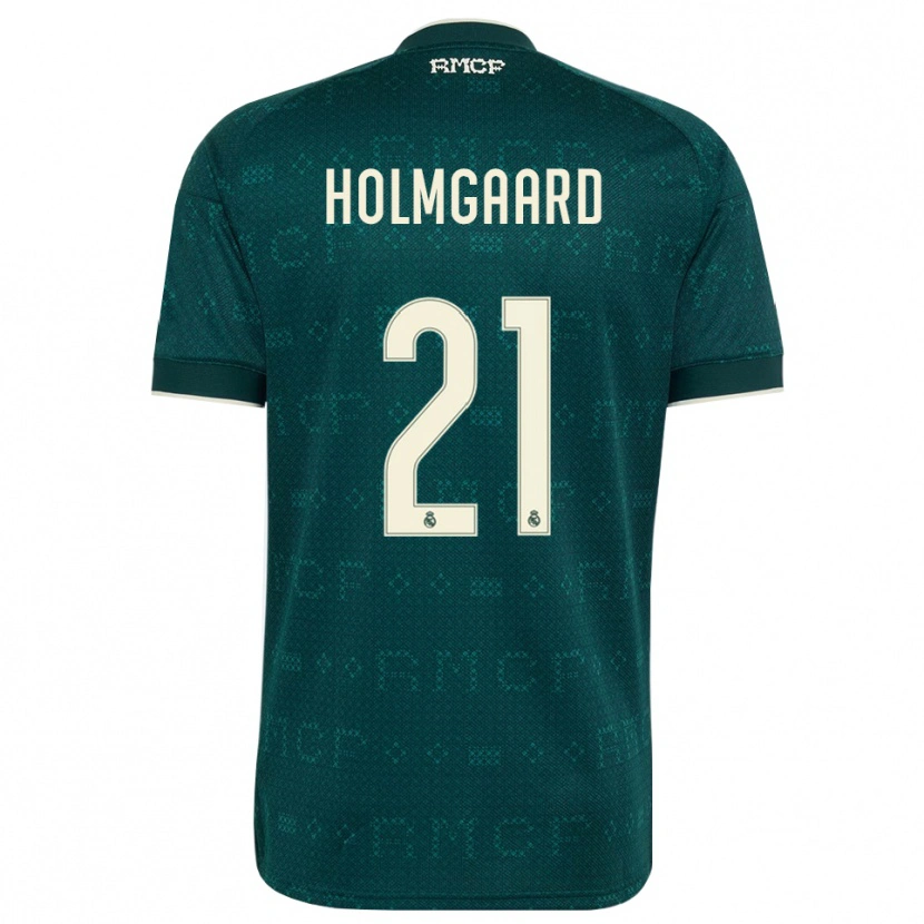 Danxen Hombre Camiseta Sara Rosted Holmgaard #21 Gris Pizarra Oscuro Blanco 2ª Equipación 2026/27 La Camisa México