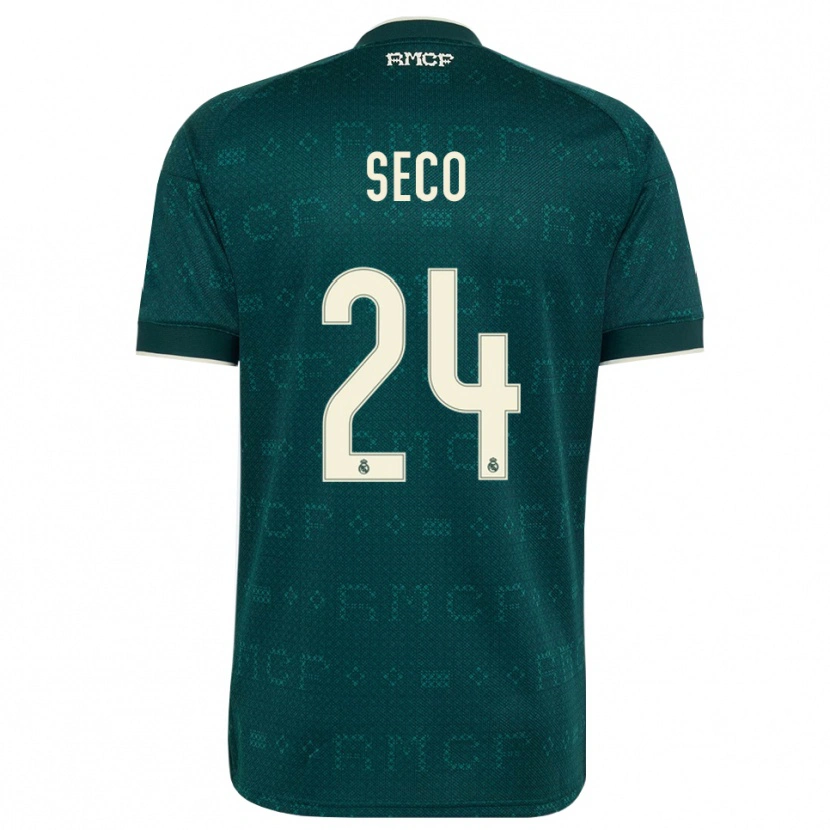 Danxen Hombre Camiseta Ferran Seco #24 Gris Pizarra Oscuro Blanco 2ª Equipación 2026/27 La Camisa México