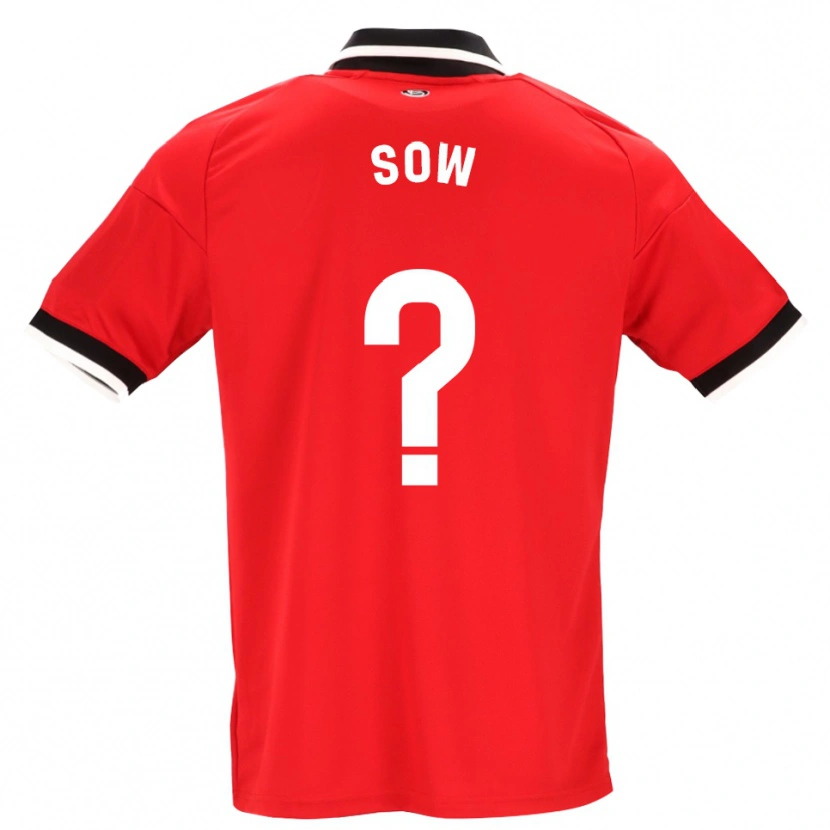 Danxen Hombre Camiseta Bakary Sow #0 Negro Blanco Rojo 2ª Equipación 2026/27 La Camisa México