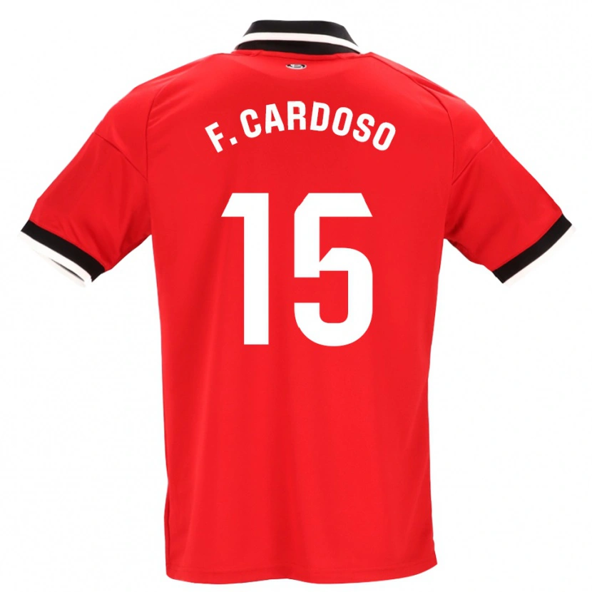 Danxen Hombre Camiseta Fábio Cardoso #15 Negro Blanco Rojo 2ª Equipación 2026/27 La Camisa México
