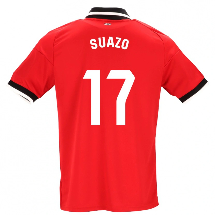 Danxen Hombre Camiseta Gabriel Suazo #17 Negro Blanco Rojo 2ª Equipación 2026/27 La Camisa México