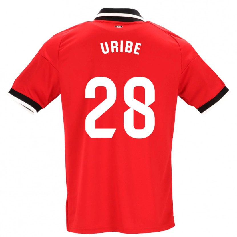 Danxen Hombre Camiseta Raúl Uribe #28 Negro Blanco Rojo 2ª Equipación 2026/27 La Camisa México