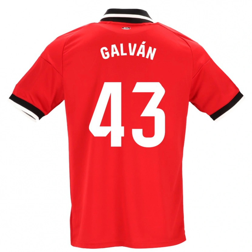 Danxen Hombre Camiseta Arnaudis Galván #43 Negro Blanco Rojo 2ª Equipación 2026/27 La Camisa México