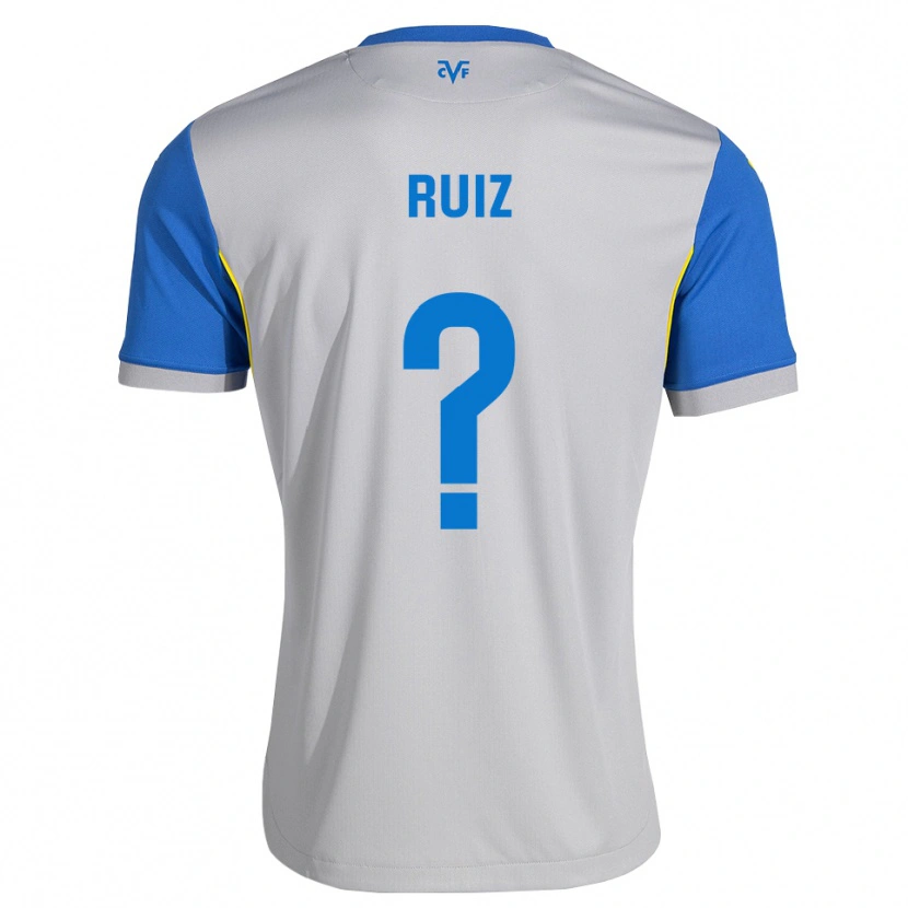 Danxen Hombre Camiseta Aarón Ruiz #0 Azul Lanzador Gris 2ª Equipación 2026/27 La Camisa México