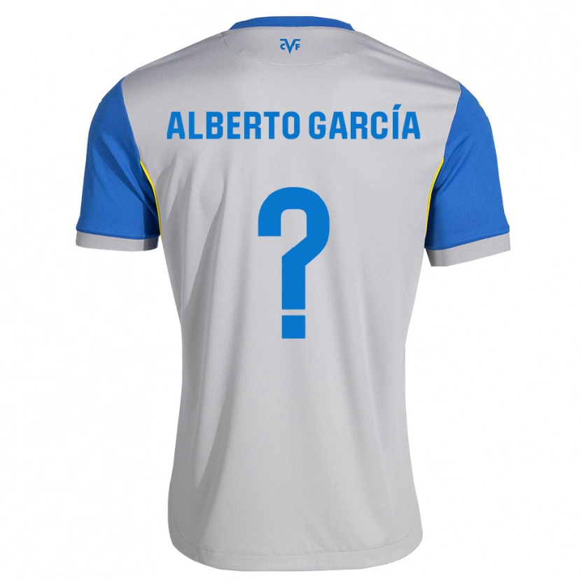 Danxen Hombre Camiseta Alberto García #0 Azul Lanzador Gris 2ª Equipación 2026/27 La Camisa México