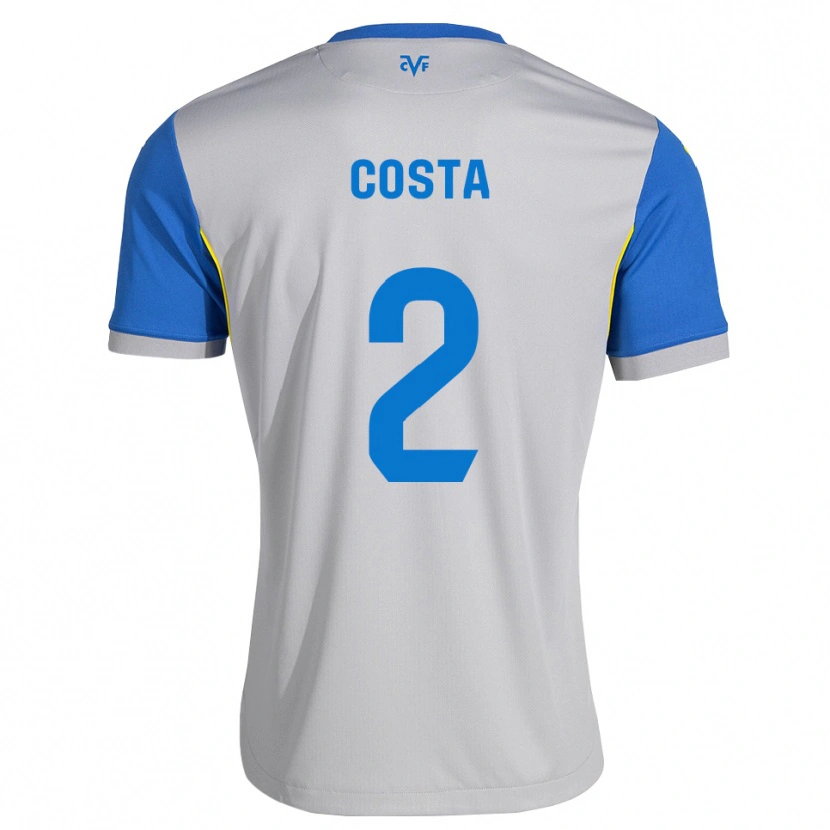 Danxen Hombre Camiseta Logan Costa #2 Azul Lanzador Gris 2ª Equipación 2026/27 La Camisa México