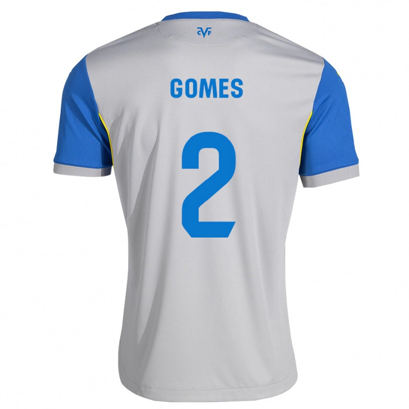 Danxen Hombre Camiseta Vique Gomes #2 Azul Lanzador Gris 2ª Equipación 2026/27 La Camisa México