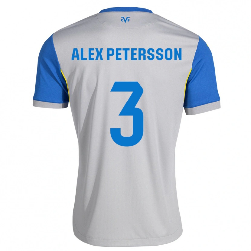 Danxen Hombre Camiseta Max Petersson #3 Azul Lanzador Gris 2ª Equipación 2026/27 La Camisa México