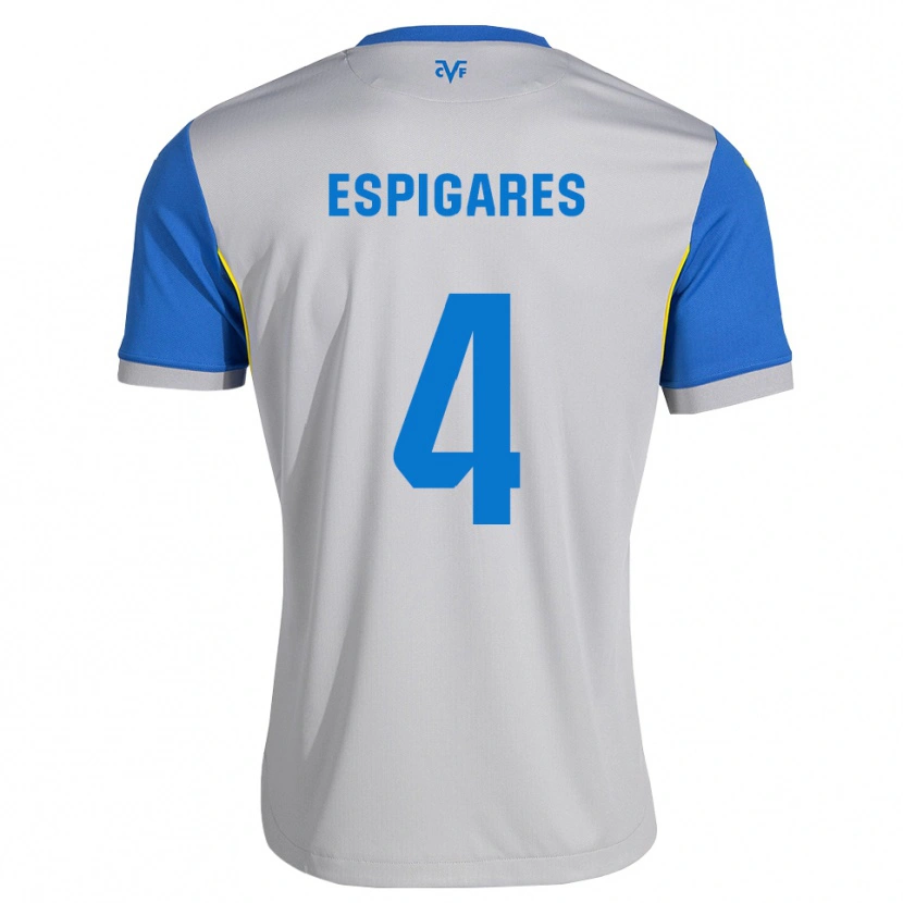 Danxen Hombre Camiseta Antonio Espigares #4 Azul Lanzador Gris 2ª Equipación 2026/27 La Camisa México