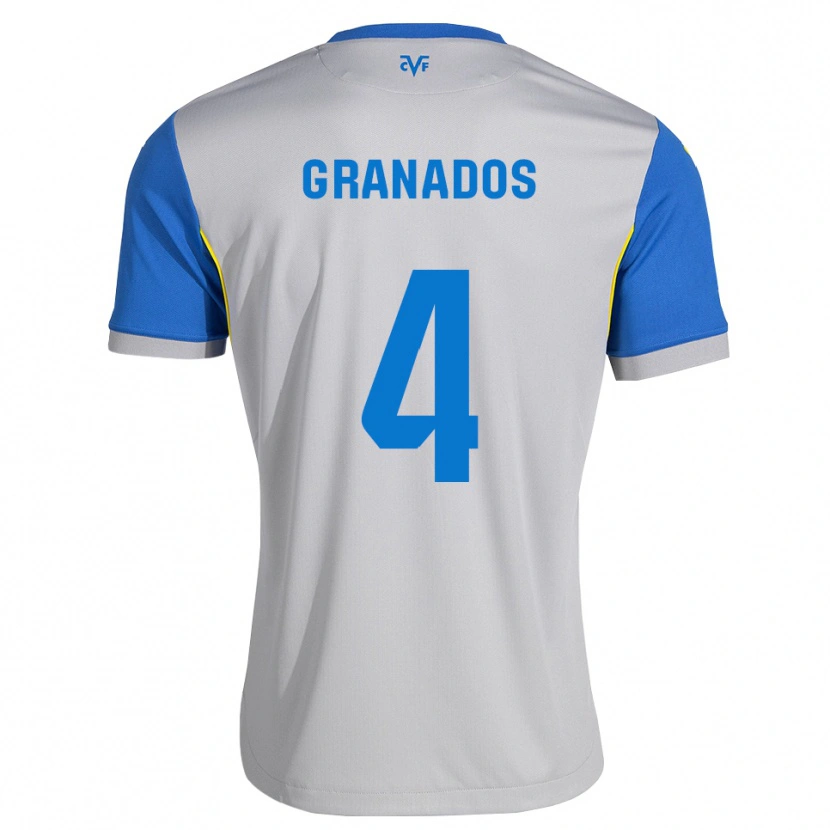 Danxen Hombre Camiseta Carlos Granados #4 Azul Lanzador Gris 2ª Equipación 2026/27 La Camisa México