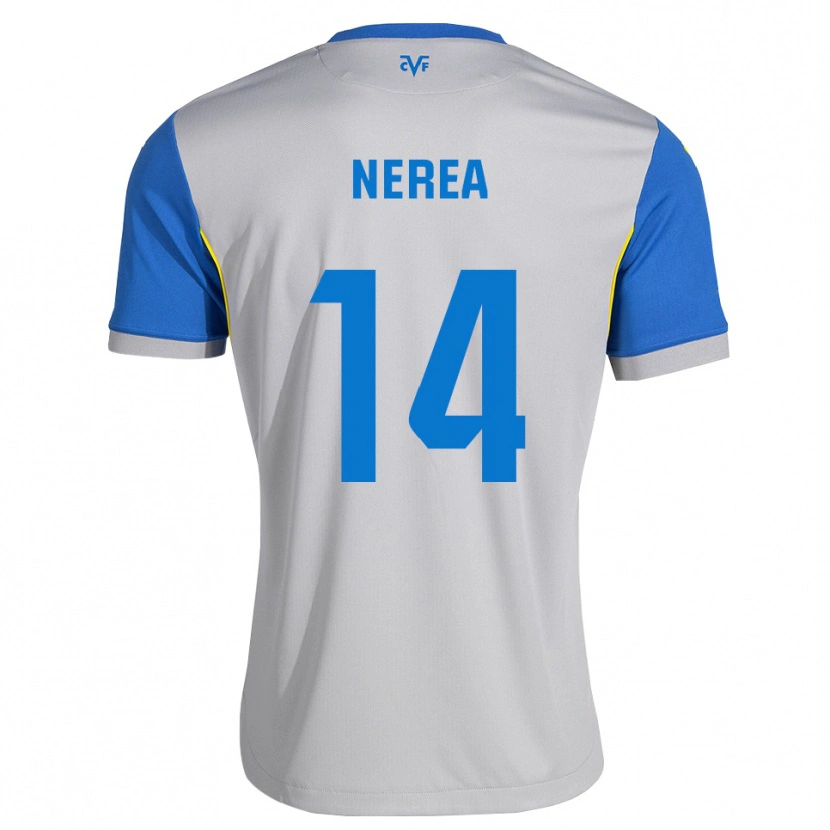 Danxen Hombre Camiseta Nerea Pérez #14 Azul Lanzador Gris 2ª Equipación 2026/27 La Camisa México