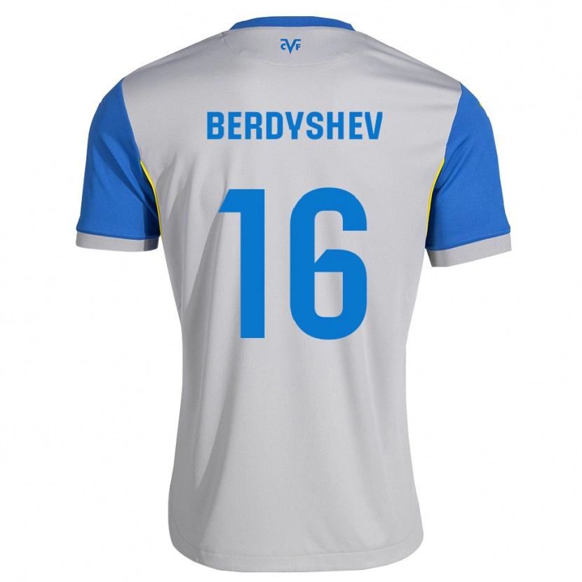 Danxen Hombre Camiseta Tikhon Berdyshev #16 Azul Lanzador Gris 2ª Equipación 2026/27 La Camisa México