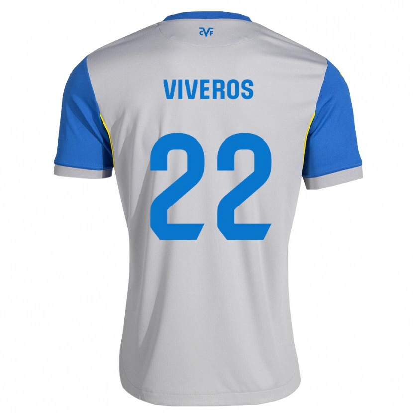 Danxen Hombre Camiseta Facundo Viveros #22 Azul Lanzador Gris 2ª Equipación 2026/27 La Camisa México