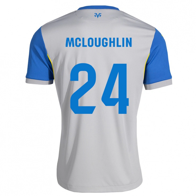 Danxen Hombre Camiseta Caden Mcloughlin #24 Azul Lanzador Gris 2ª Equipación 2026/27 La Camisa México