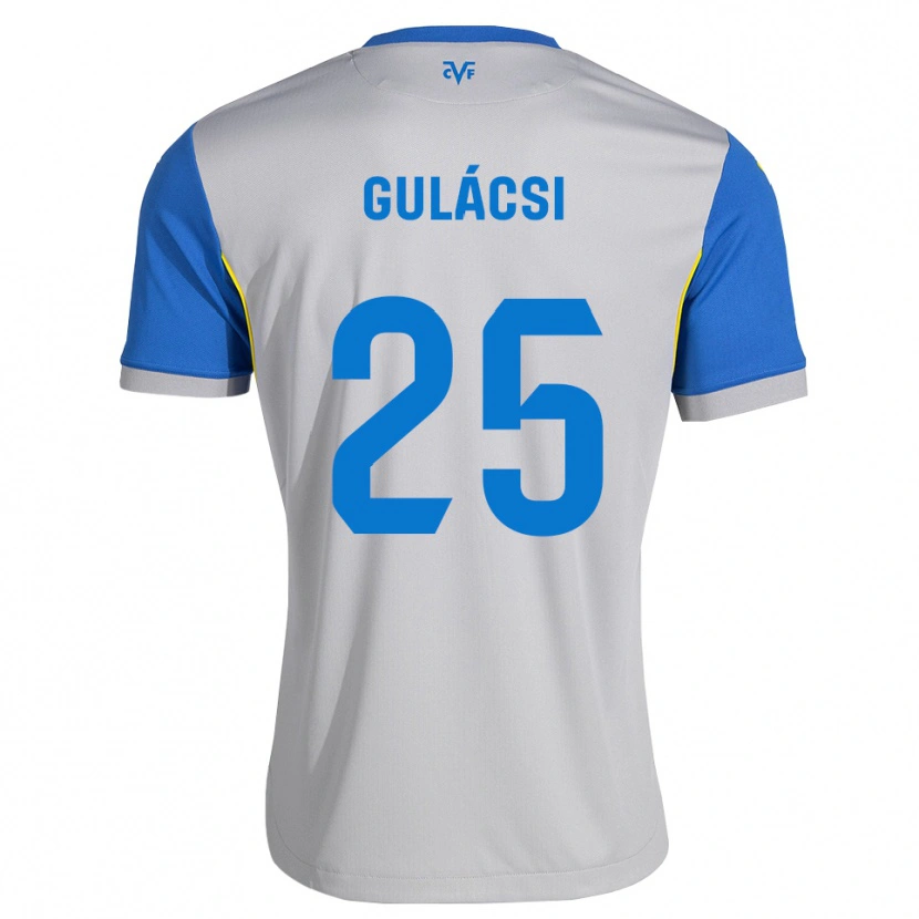 Danxen Hombre Camiseta Péter Gulácsi #25 Azul Lanzador Gris 2ª Equipación 2026/27 La Camisa México
