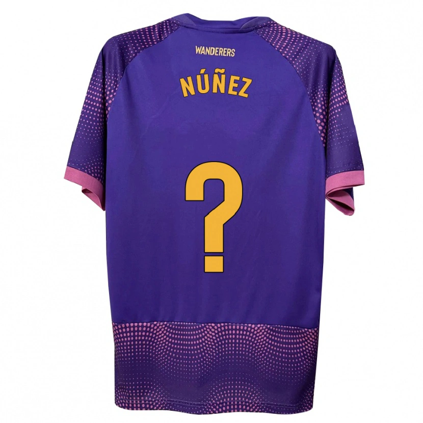 Danxen Hombre Camiseta Rafa Núñez #0 Morado Blanco Rosa 2ª Equipación 2026/27 La Camisa México