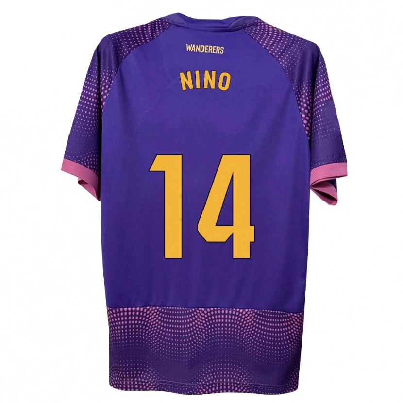 Danxen Hombre Camiseta Fer Niño #14 Morado Blanco Rosa 2ª Equipación 2026/27 La Camisa México
