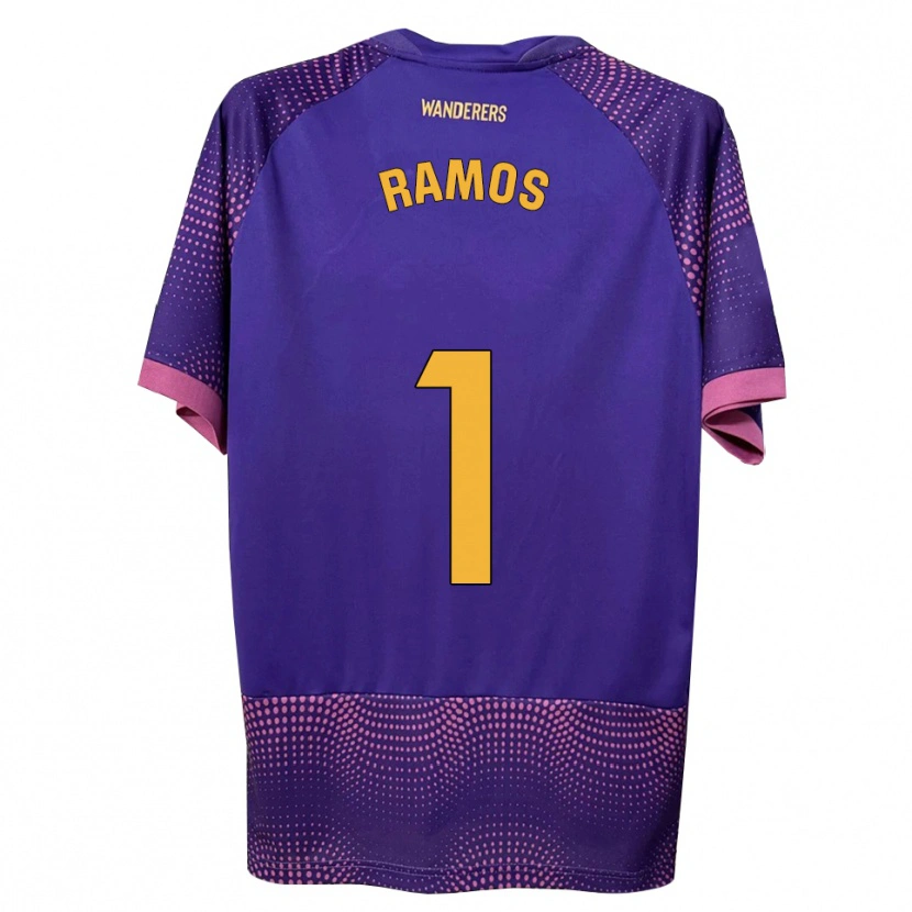 Danxen Hombre Camiseta Alejandro Ramos #1 Morado Blanco Rosa 2ª Equipación 2026/27 La Camisa México