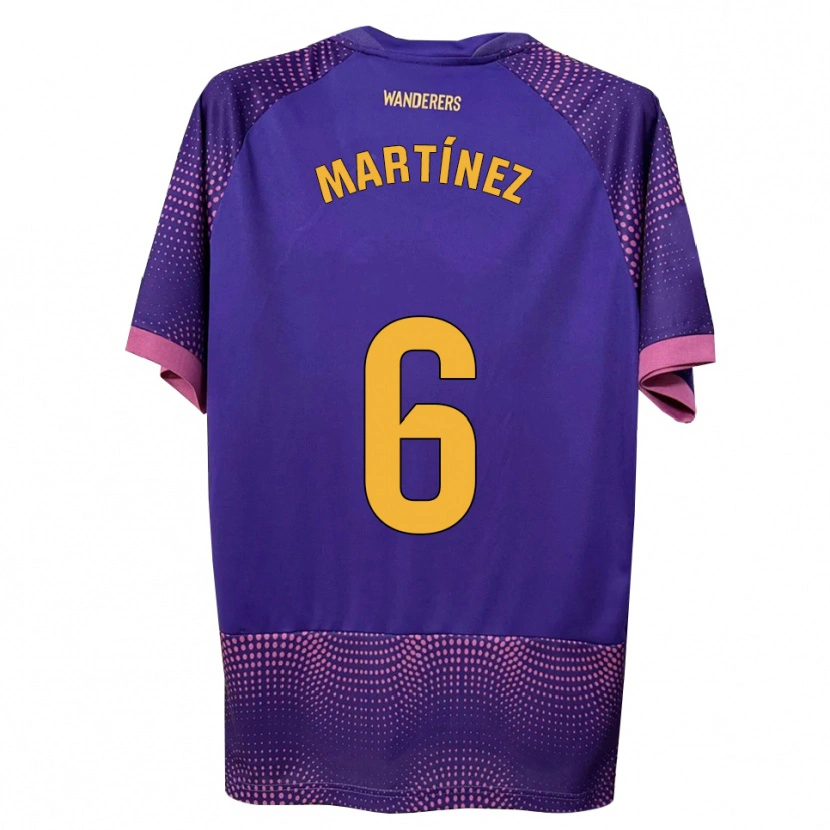 Danxen Hombre Camiseta Antonio Martínez #6 Morado Blanco Rosa 2ª Equipación 2026/27 La Camisa México