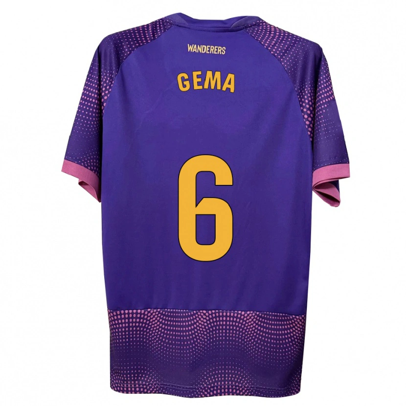 Danxen Hombre Camiseta Gema Climent #6 Morado Blanco Rosa 2ª Equipación 2026/27 La Camisa México