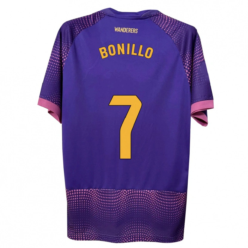 Danxen Hombre Camiseta Haizam Bonillo #7 Morado Blanco Rosa 2ª Equipación 2026/27 La Camisa México