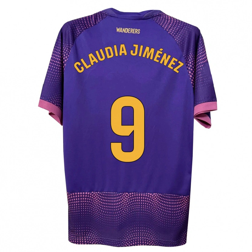 Danxen Hombre Camiseta Claudia Jiménez Gutiérrez #9 Morado Blanco Rosa 2ª Equipación 2026/27 La Camisa México