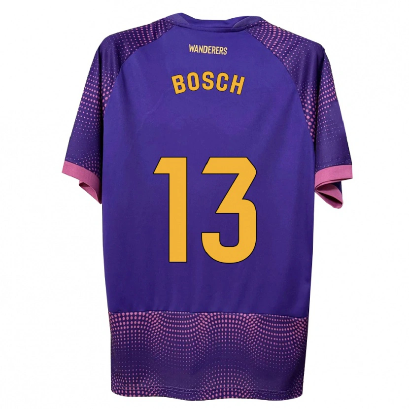Danxen Hombre Camiseta Owen Bosch #13 Morado Blanco Rosa 2ª Equipación 2026/27 La Camisa México