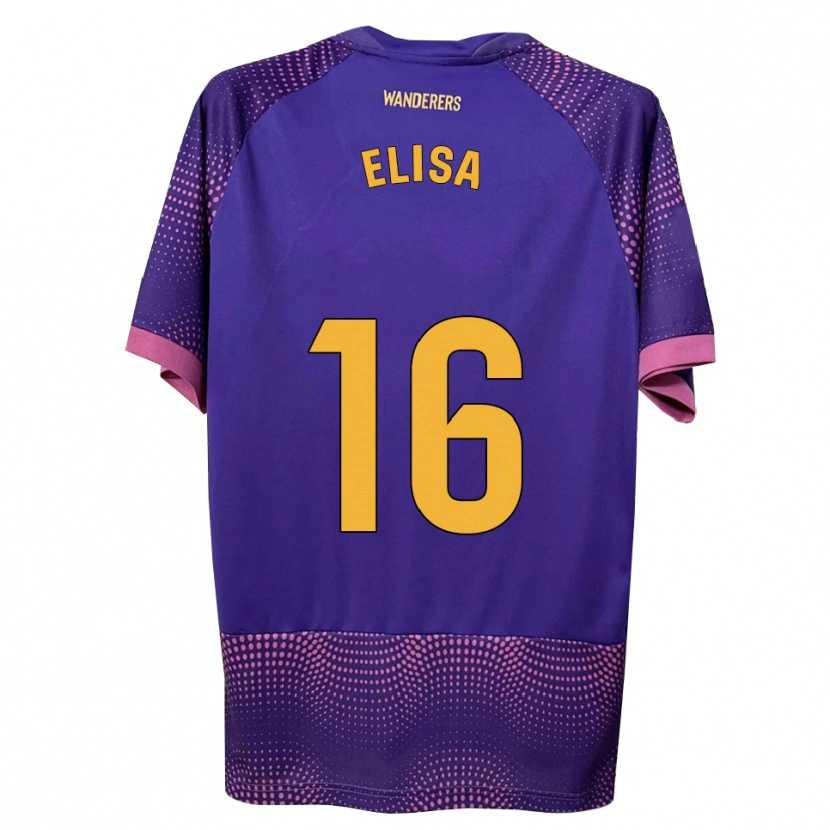 Danxen Hombre Camiseta Elisa Tomé #16 Morado Blanco Rosa 2ª Equipación 2026/27 La Camisa México