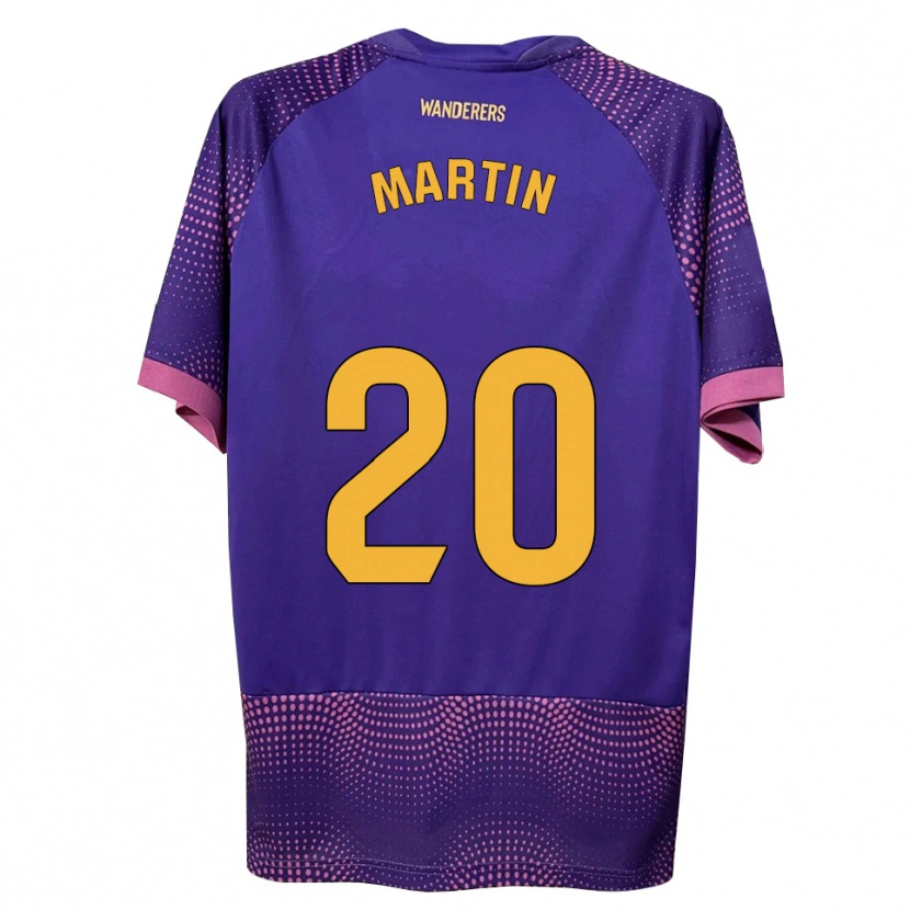 Danxen Hombre Camiseta Carlos Martin #20 Morado Blanco Rosa 2ª Equipación 2026/27 La Camisa México
