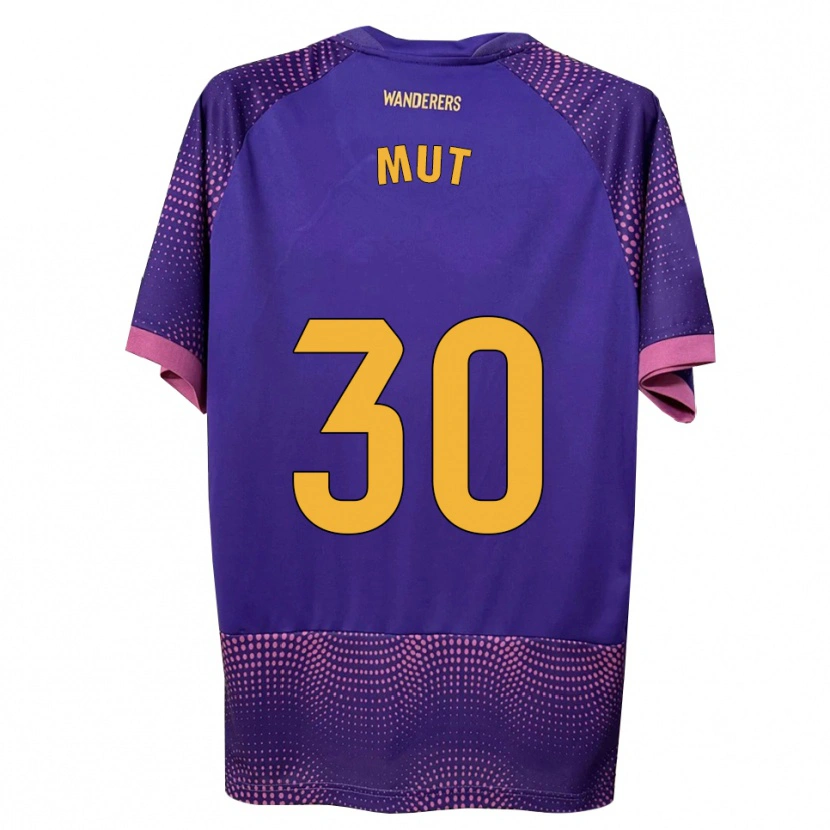 Danxen Hombre Camiseta Joan Mut #30 Morado Blanco Rosa 2ª Equipación 2026/27 La Camisa México