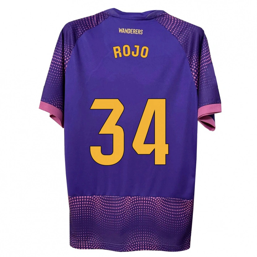 Danxen Hombre Camiseta Pablo Rojo #34 Morado Blanco Rosa 2ª Equipación 2026/27 La Camisa México