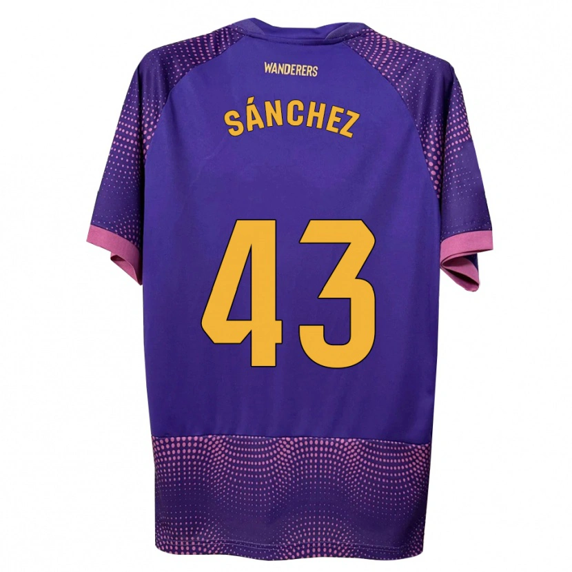 Danxen Hombre Camiseta Diego Sánchez #43 Morado Blanco Rosa 2ª Equipación 2026/27 La Camisa México