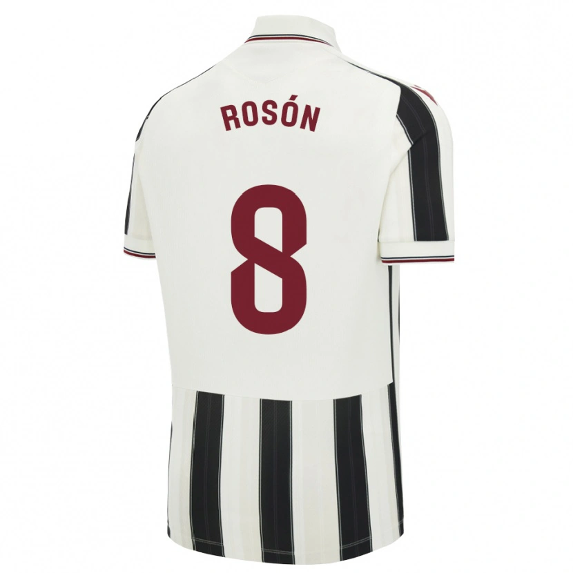 Danxen Hombre Camiseta Pablo Rosón #8 Negro Blanco Rojo 2ª Equipación 2026/27 La Camisa México