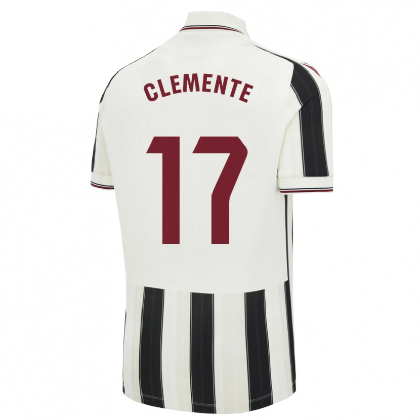 Danxen Hombre Camiseta Óscar Clemente #17 Negro Blanco Rojo 2ª Equipación 2026/27 La Camisa México