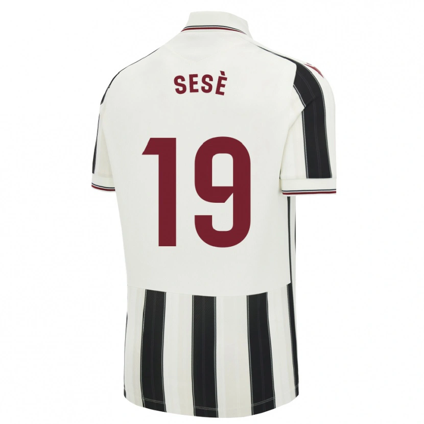 Danxen Hombre Camiseta Mario Sesè #19 Negro Blanco Rojo 2ª Equipación 2026/27 La Camisa México