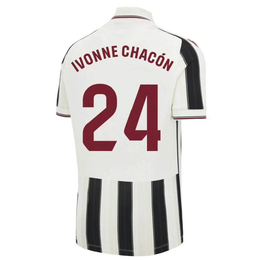 Danxen Hombre Camiseta Ivonne Chacón #24 Negro Blanco Rojo 2ª Equipación 2026/27 La Camisa México