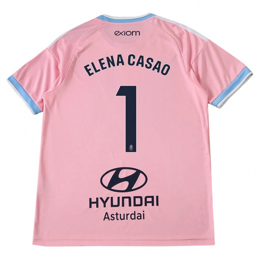 Danxen Hombre Camiseta Elena Casao López #1 Azul Aciano Rosa 2ª Equipación 2026/27 La Camisa México