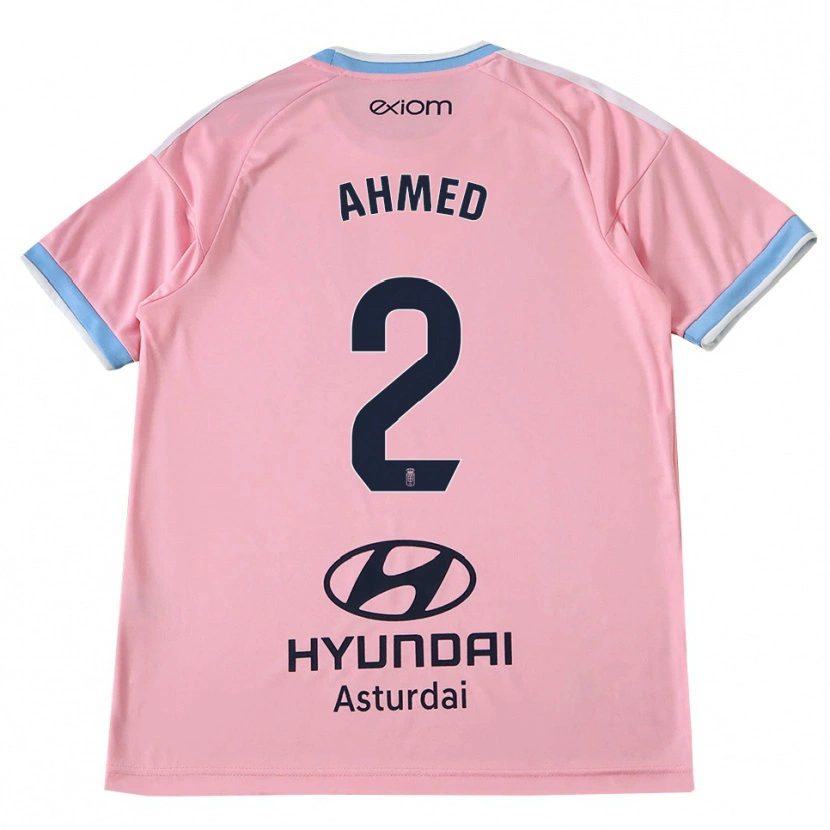 Danxen Hombre Camiseta Aisar Ahmed #2 Azul Aciano Rosa 2ª Equipación 2026/27 La Camisa México