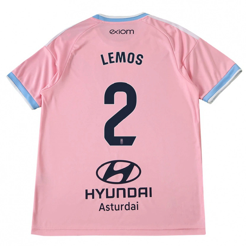Danxen Hombre Camiseta Álvaro Lemos #2 Azul Aciano Rosa 2ª Equipación 2026/27 La Camisa México