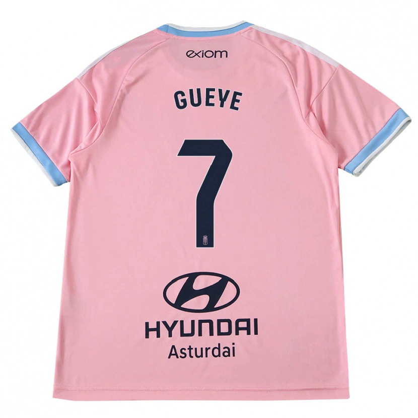 Danxen Hombre Camiseta Lamine Gueye #7 Azul Aciano Rosa 2ª Equipación 2026/27 La Camisa México