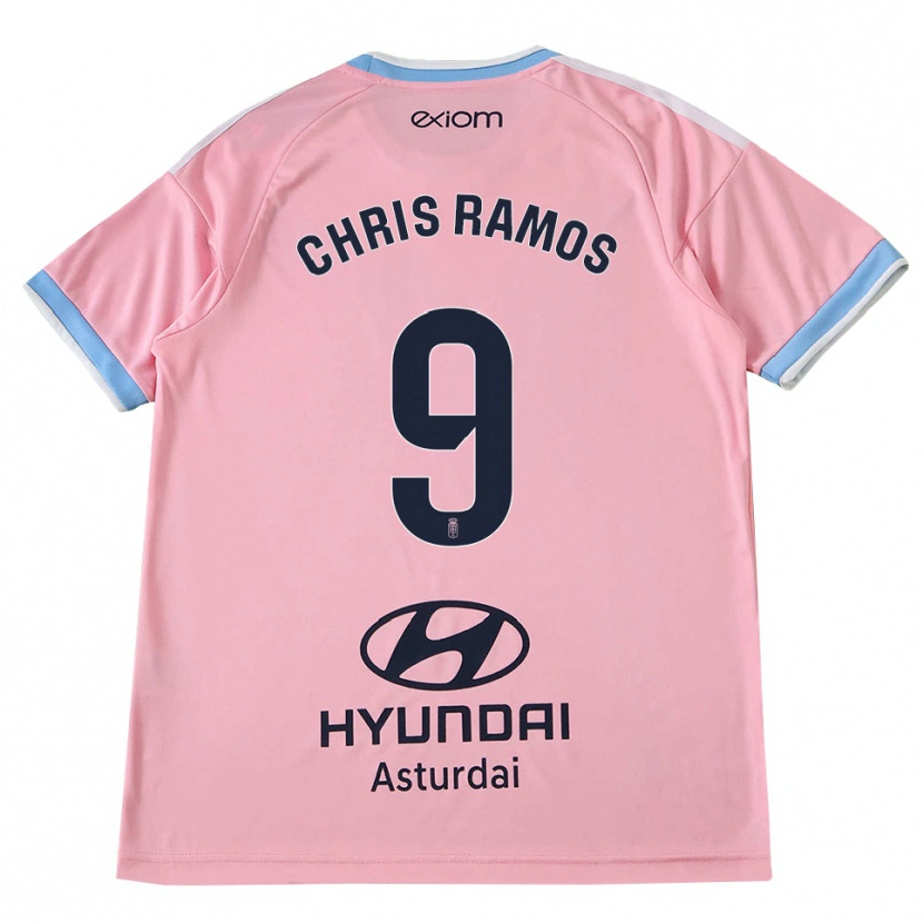 Danxen Hombre Camiseta Chris Ramos #9 Azul Aciano Rosa 2ª Equipación 2026/27 La Camisa México