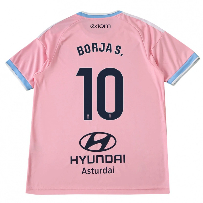 Danxen Hombre Camiseta Borja Sánchez #10 Azul Aciano Rosa 2ª Equipación 2026/27 La Camisa México