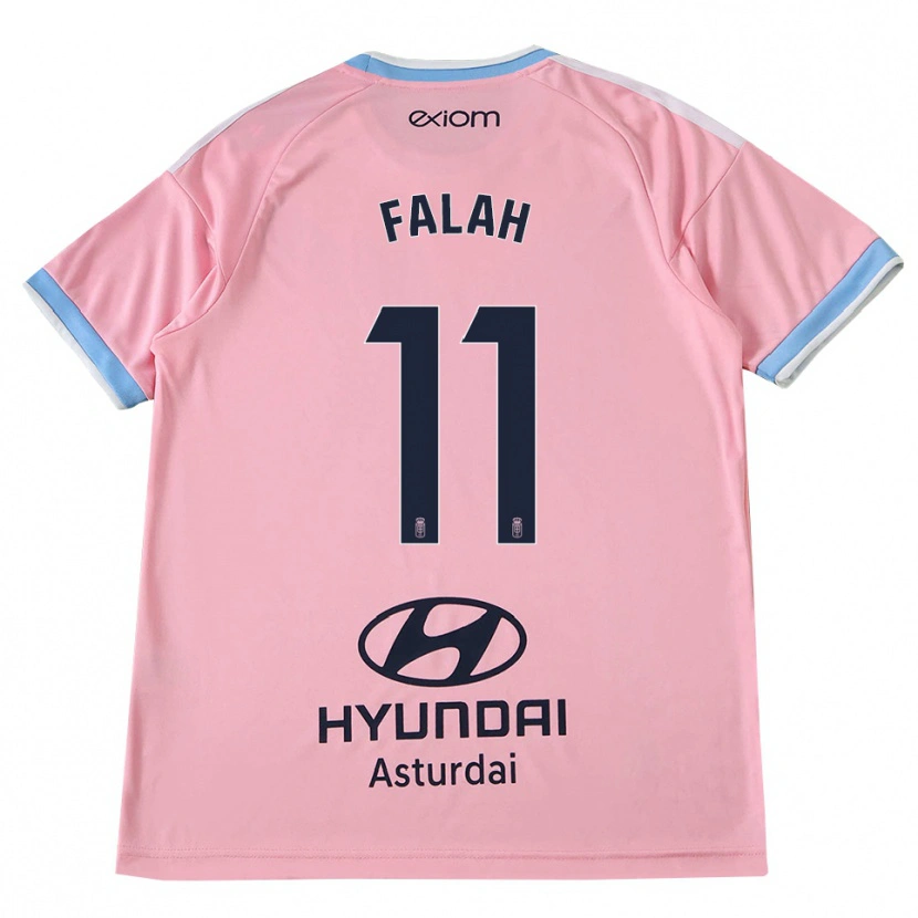 Danxen Hombre Camiseta Omar Falah #11 Azul Aciano Rosa 2ª Equipación 2026/27 La Camisa México
