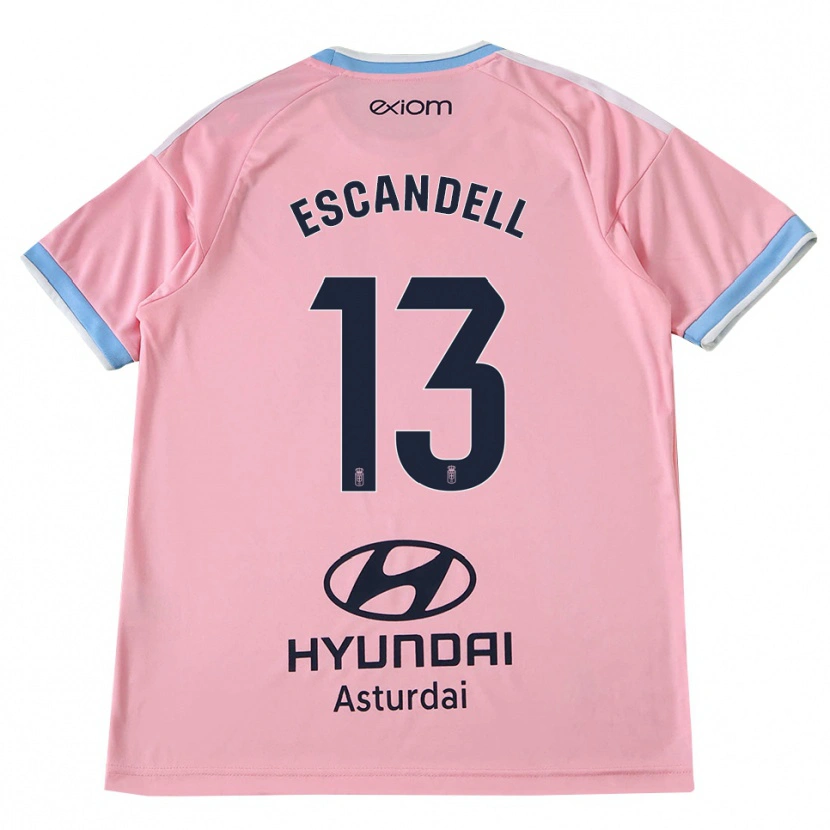 Danxen Hombre Camiseta Aarón Escandell #13 Azul Aciano Rosa 2ª Equipación 2026/27 La Camisa México