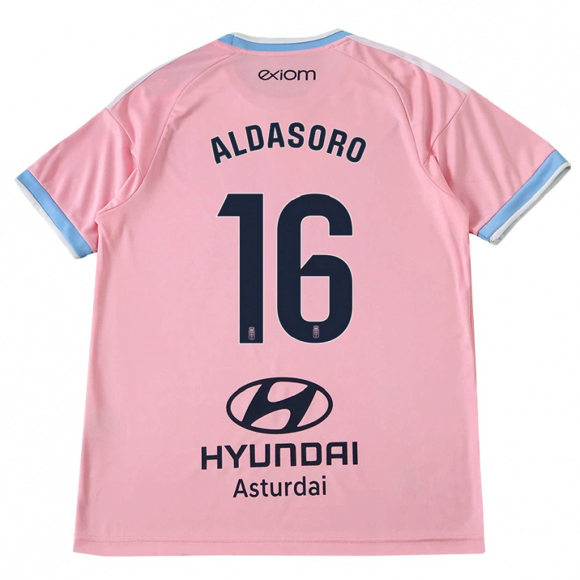 Danxen Hombre Camiseta Aritz Aldasoro #16 Azul Aciano Rosa 2ª Equipación 2026/27 La Camisa México