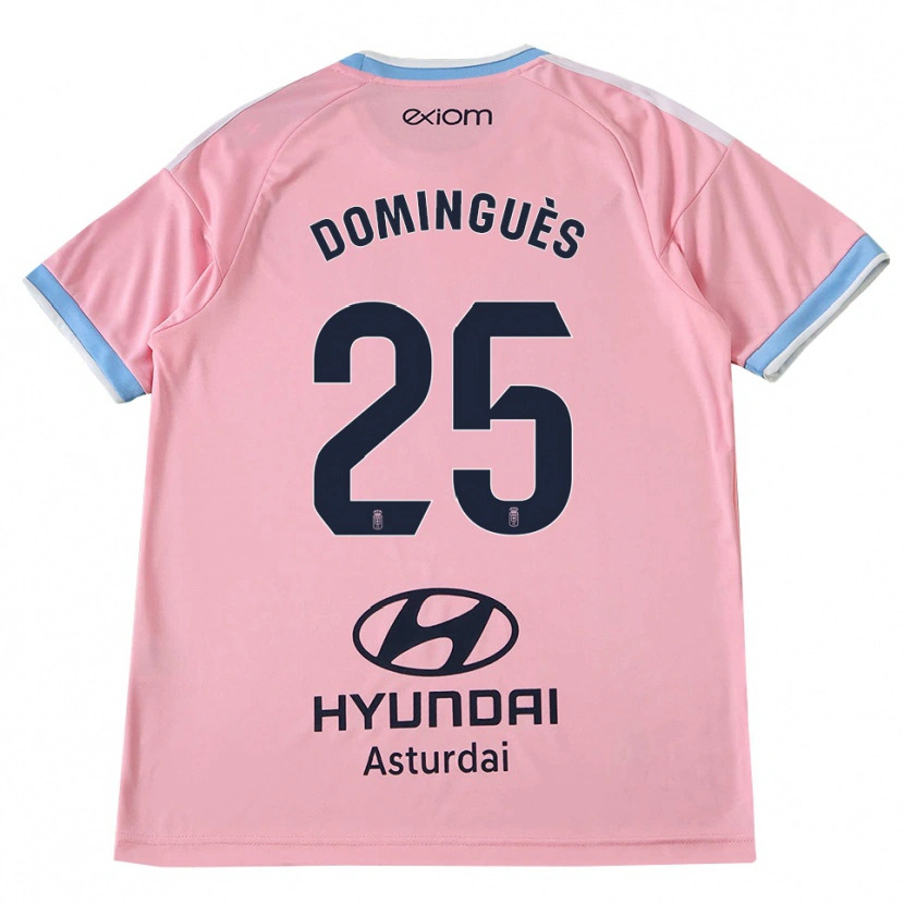 Danxen Hombre Camiseta Brandon Dominguès #25 Azul Aciano Rosa 2ª Equipación 2026/27 La Camisa México
